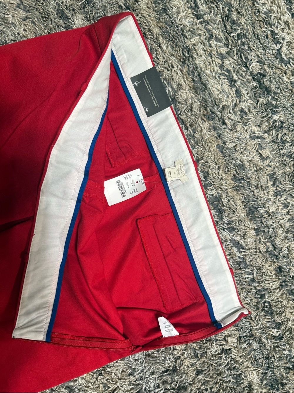 J. Crew Factory Red Cropped Ankle Pants Winnie Pant City Fit . - Picture 11 of 12